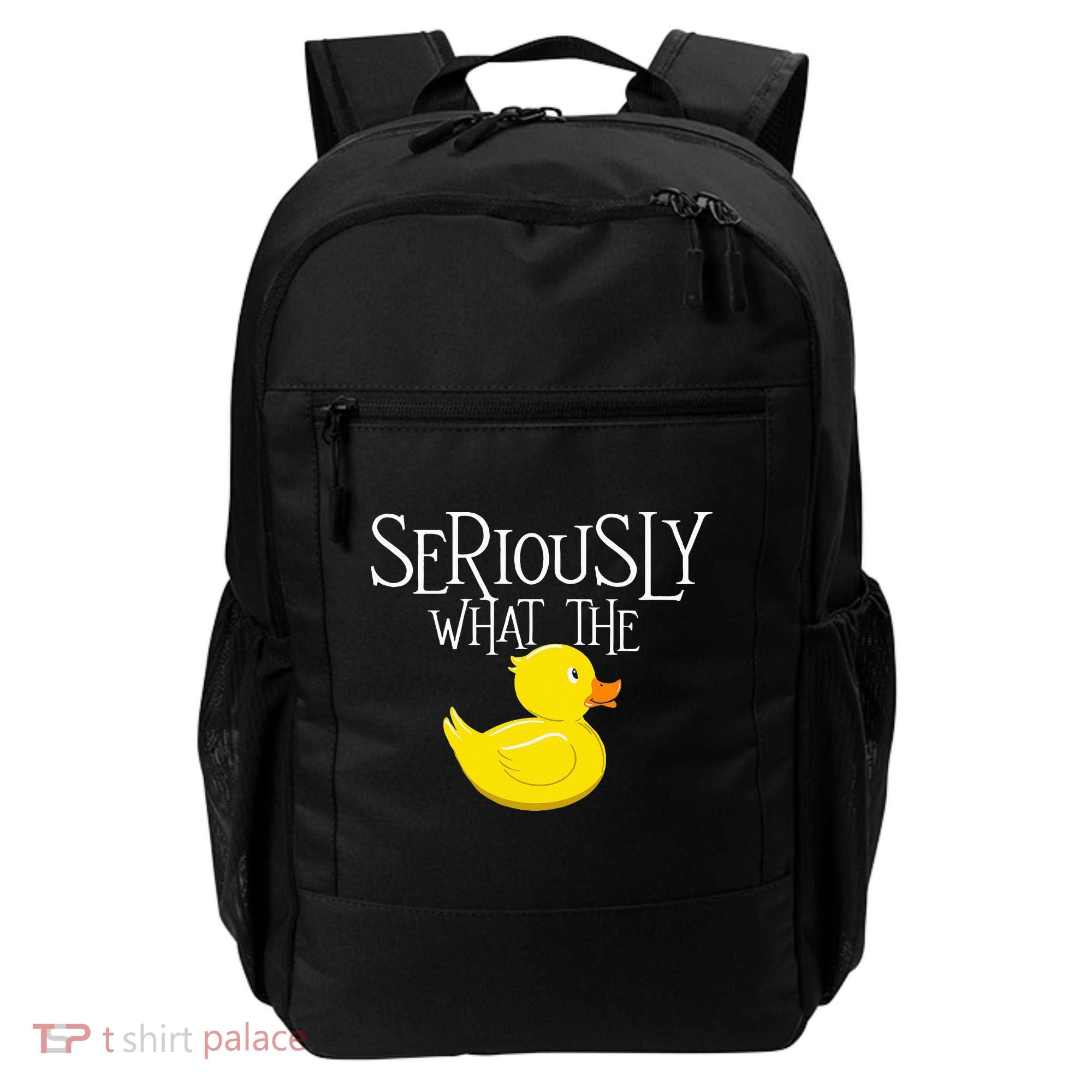 Seriously What The Duck  Duck Lover Pun Backpack