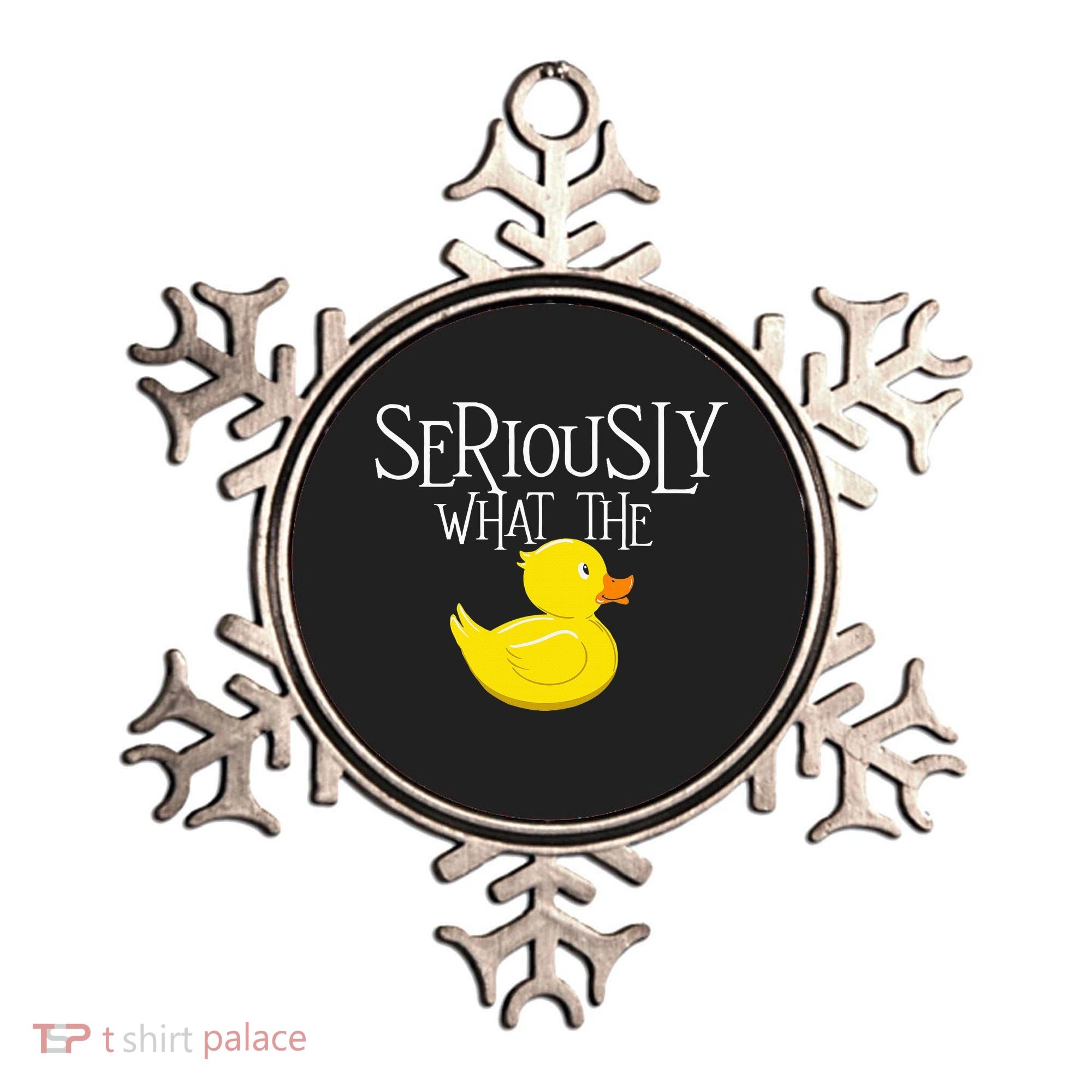 Seriously What The Duck  Duck Lover Pun Ornament