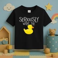 Seriously What The Duck  Duck Lover Pun Toddler T-Shirt thumb 3