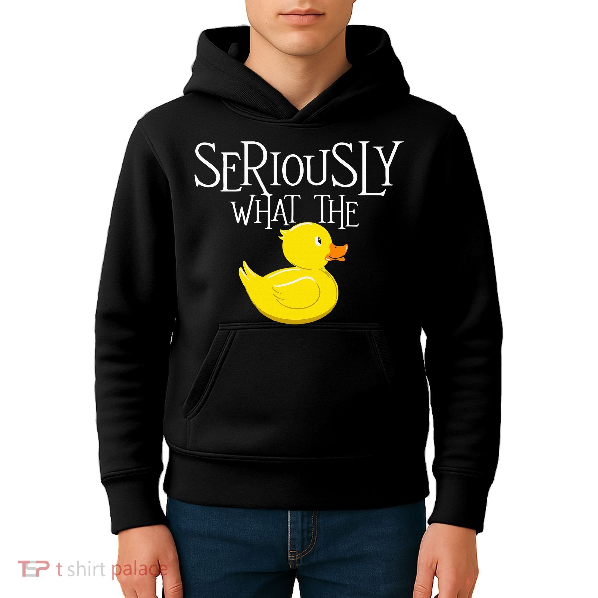 Seriously What The Duck  Duck Lover Pun Kids Hoodie
