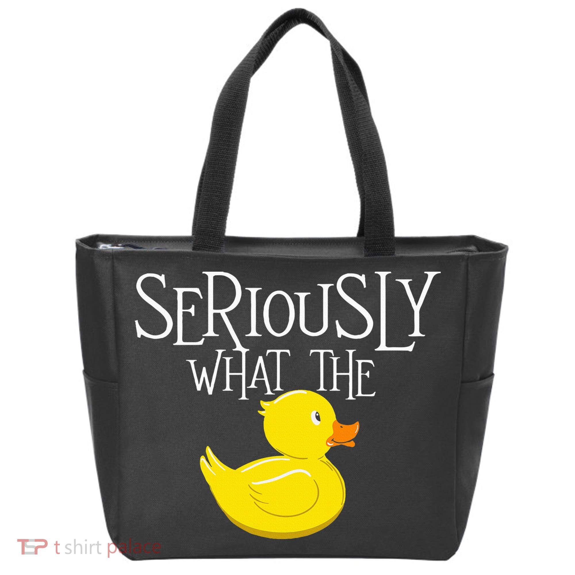 Seriously What The Duck  Duck Lover Pun Tote Bag