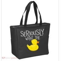 Seriously What The Duck  Duck Lover Pun Tote Bag thumb 2
