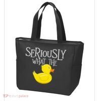 Seriously What The Duck  Duck Lover Pun Tote Bag thumb 3