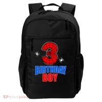 Spider Web Three 3 Years Old 3rd Birthday Boy Party Backpack thumb 0