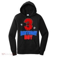 Spider Web Three 3 Years Old 3rd Birthday Boy Party Women's Hoodie thumb 0