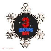 Spider Web Three 3 Years Old 3rd Birthday Boy Party Ornament thumb 0