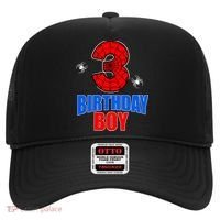 Spider Web Three 3 Years Old 3rd Birthday Boy Party Hat thumb 0