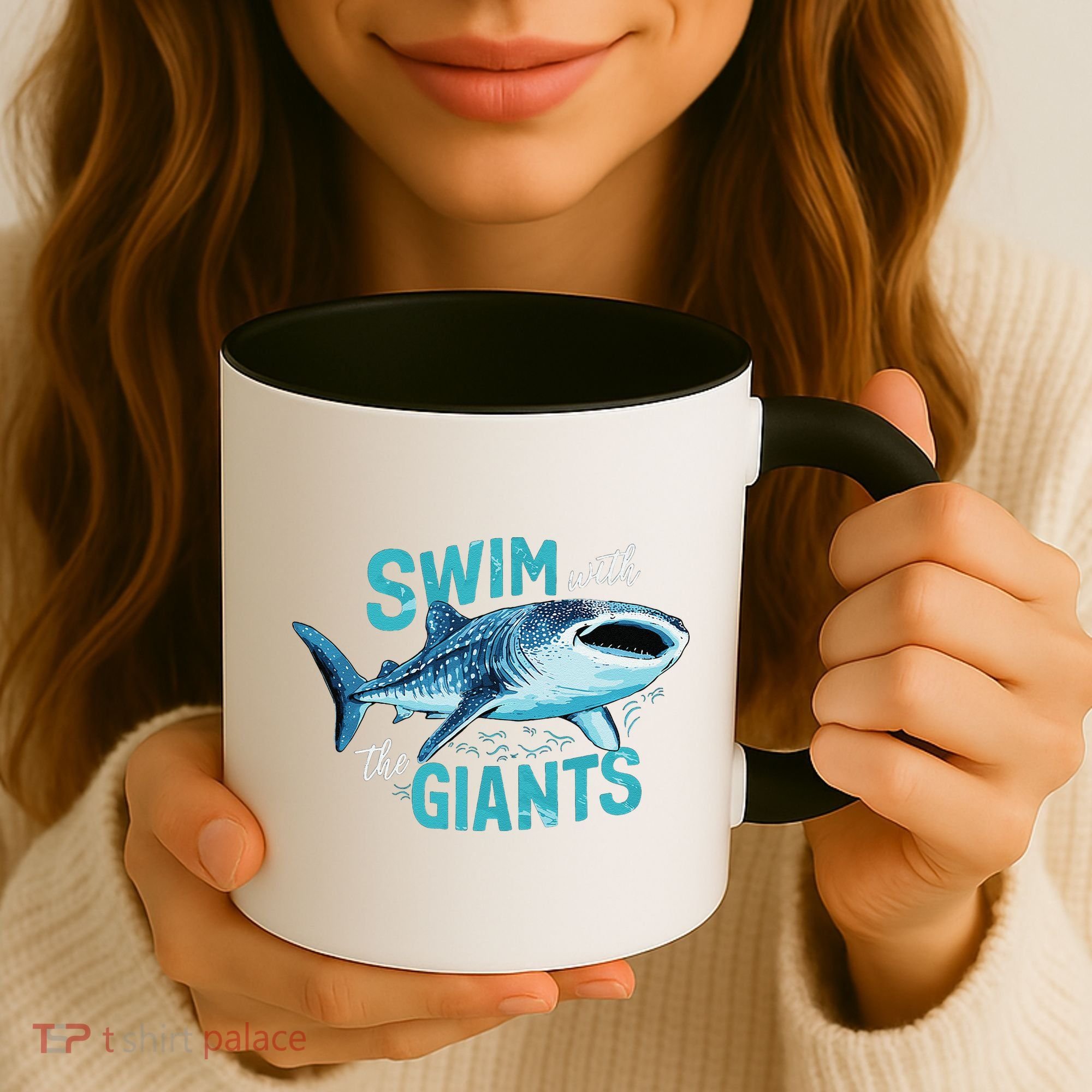 Swim With The Giants Whale Shark Coffee Mug