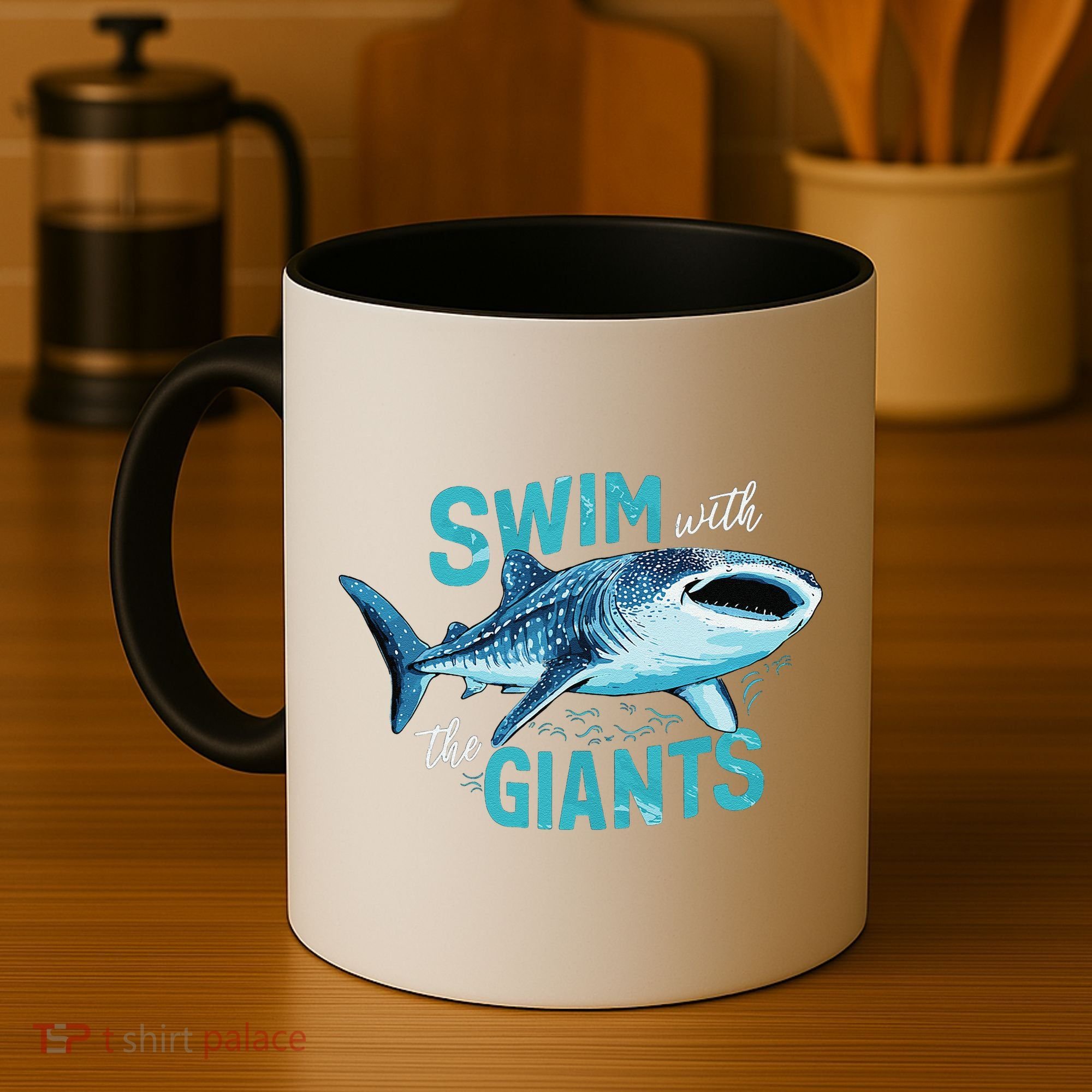 Swim With The Giants Whale Shark Coffee Mug