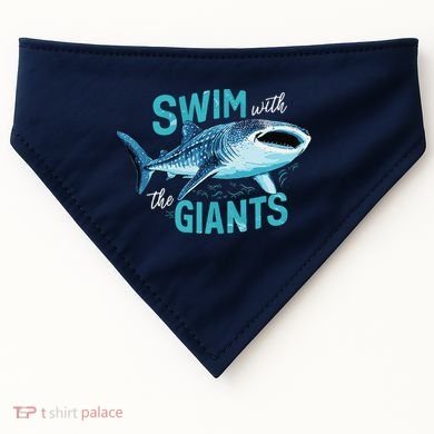 Swim With The Giants Whale Shark USA-Made Doggie Bandana
