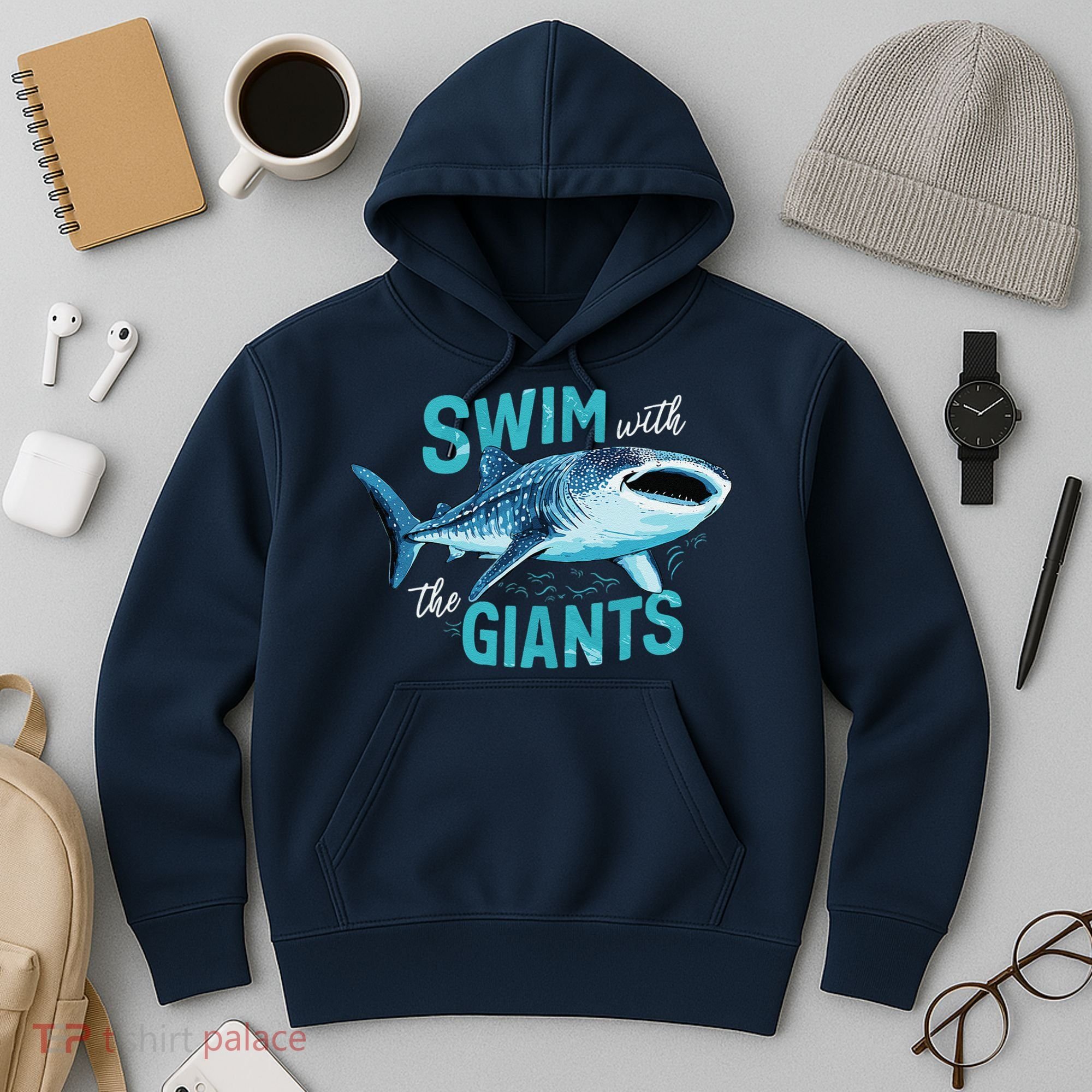 Swim With The Giants Whale Shark Hoodie