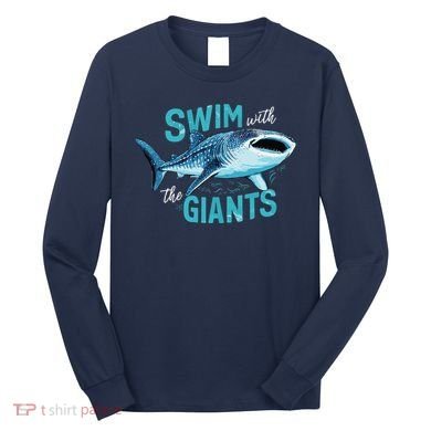 Swim With The Giants Whale Shark Long Sleeve Shirt