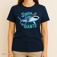 Swim With The Giants Whale Shark T-Shirt thumb 4