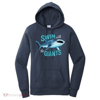 Swim With The Giants Whale Shark Women's Hoodie