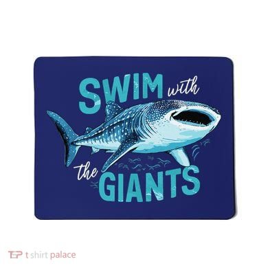 Swim With The Giants Whale Shark Mousepad