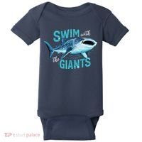Swim With The Giants Whale Shark Baby Bodysuit thumb 0