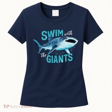Swim With The Giants Whale Shark Women's T-Shirt