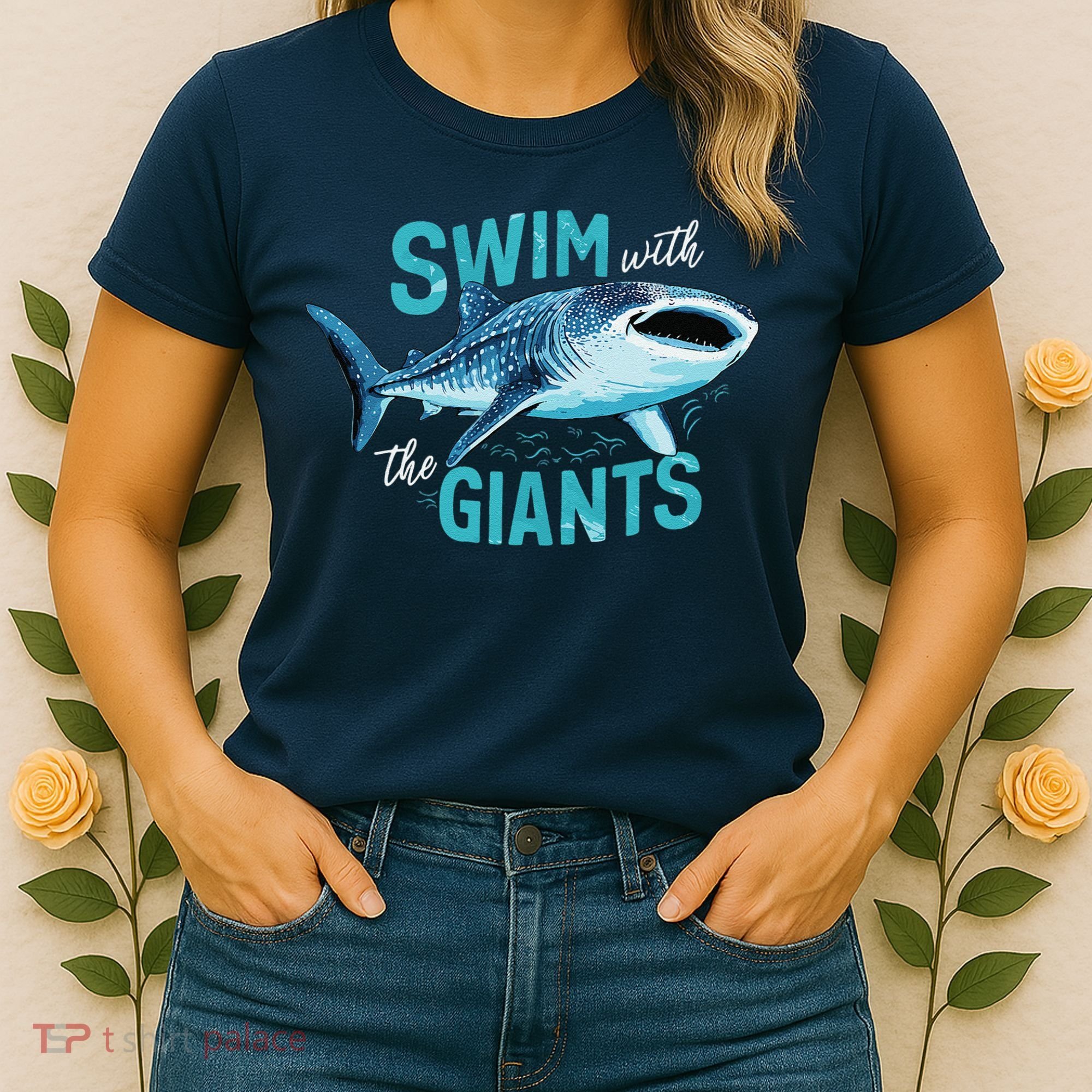 Swim With The Giants Whale Shark Women's T-Shirt