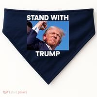 Stand With Trump Fight Gun Shot Fired Rally Shooting USA-Made Doggie Bandana thumb 0