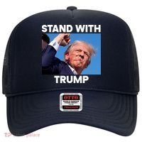 Stand With Trump Fight Gun Shot Fired Rally Shooting Hat thumb 0