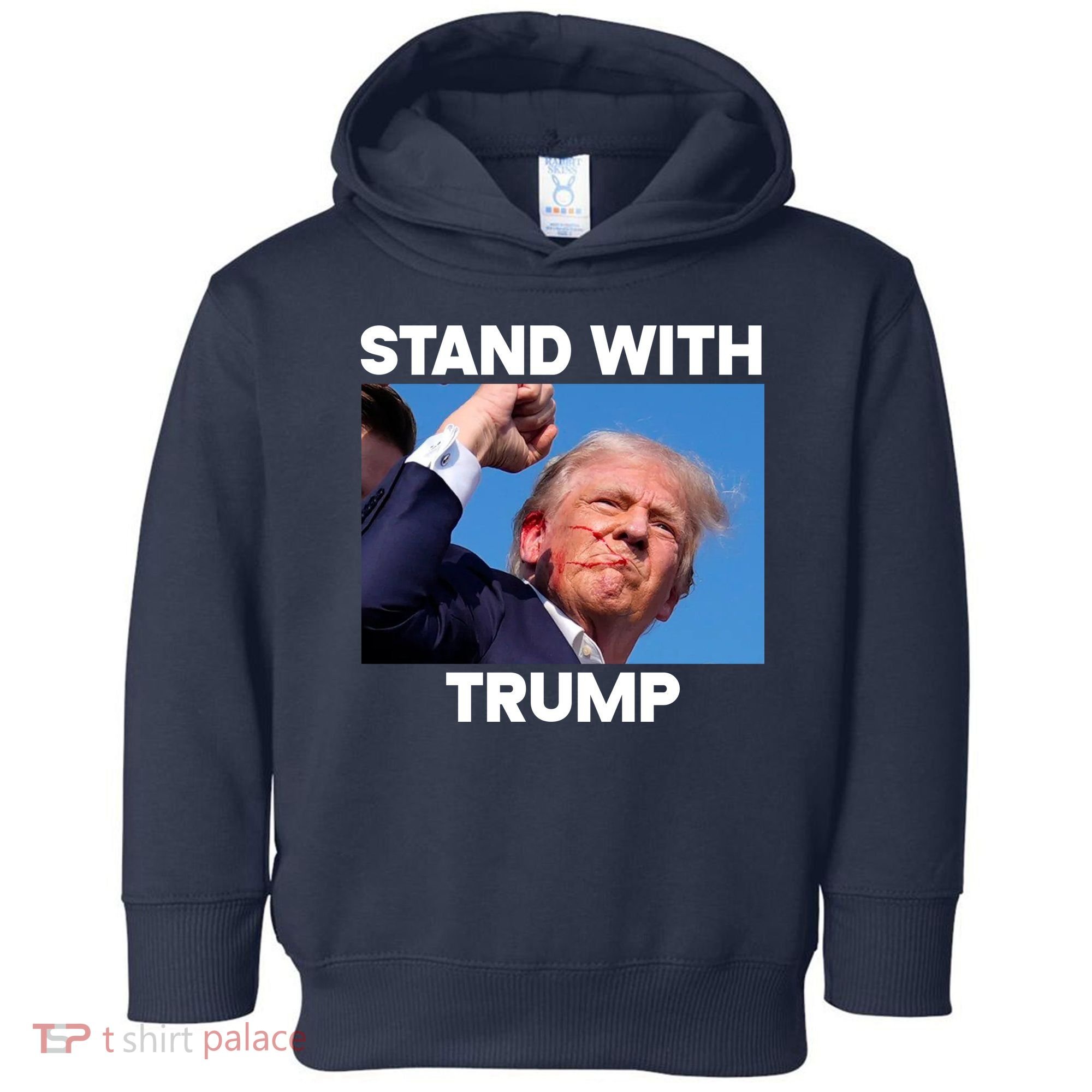 Stand With Trump Fight Gun Shot Fired Rally Shooting Toddler Hoodie