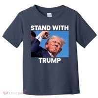 Stand With Trump Fight Gun Shot Fired Rally Shooting Toddler T-Shirt thumb 0