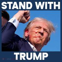 Stand With Trump Fight Gun Shot Fired Rally Shooting Visor thumb 3