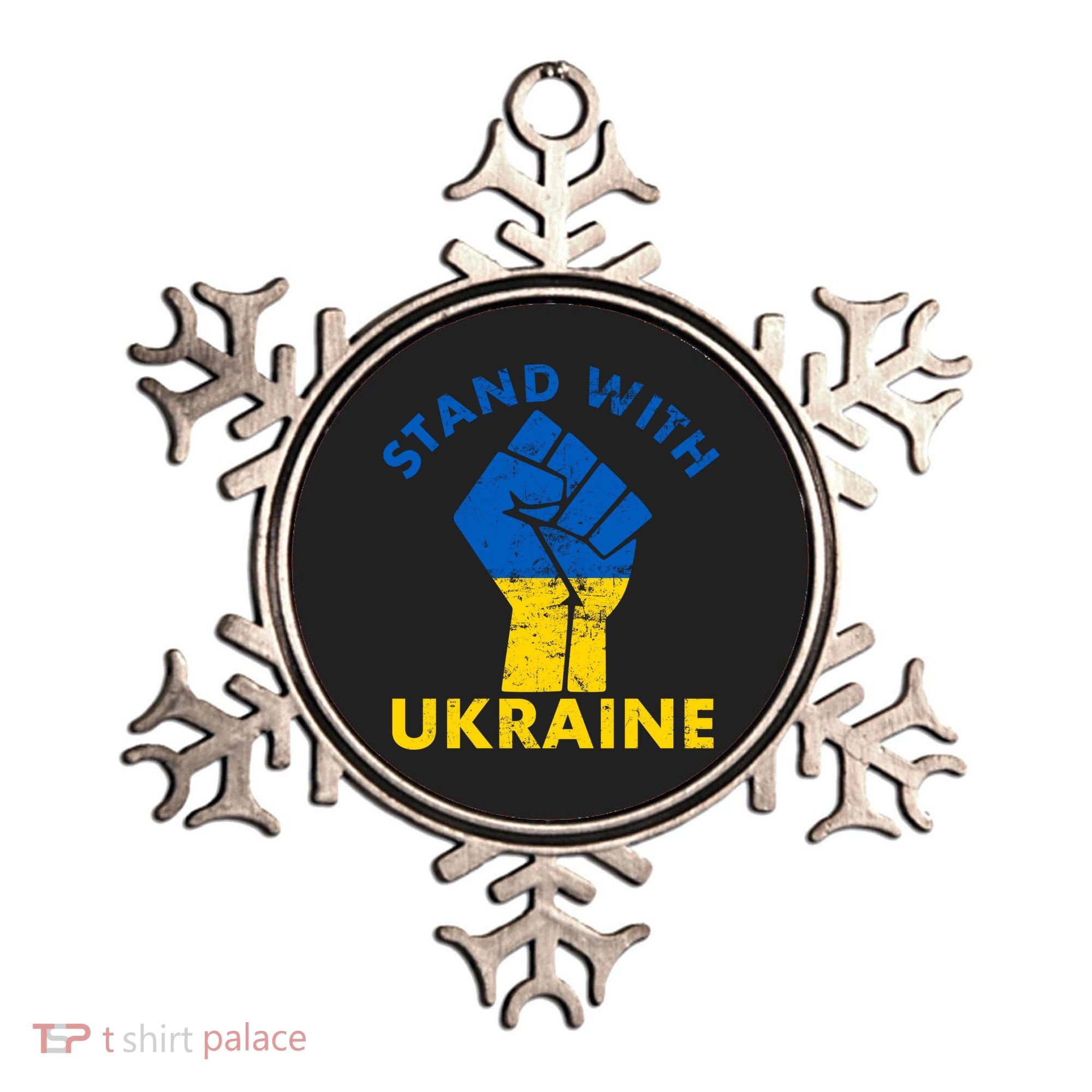 Stand With Ukraine Support Ukraine Free Ukraine Ornament