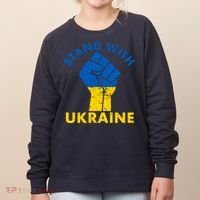 Stand With Ukraine Support Ukraine Free Ukraine Women's Sweatshirt thumb 0