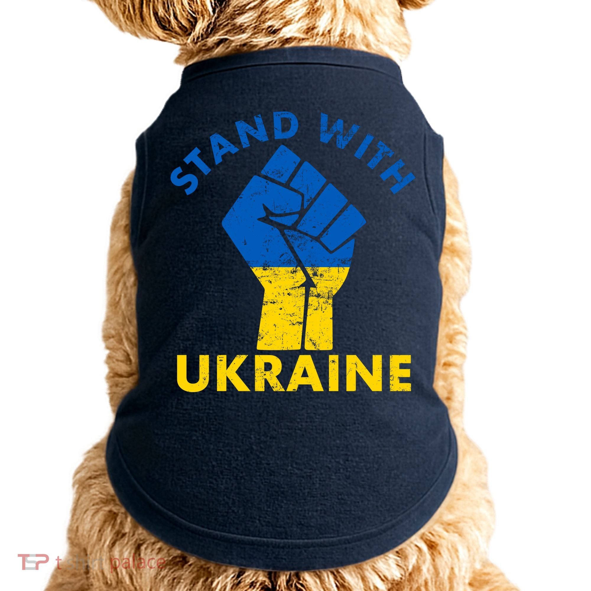 Stand With Ukraine Support Ukraine Free Ukraine Doggie Tank