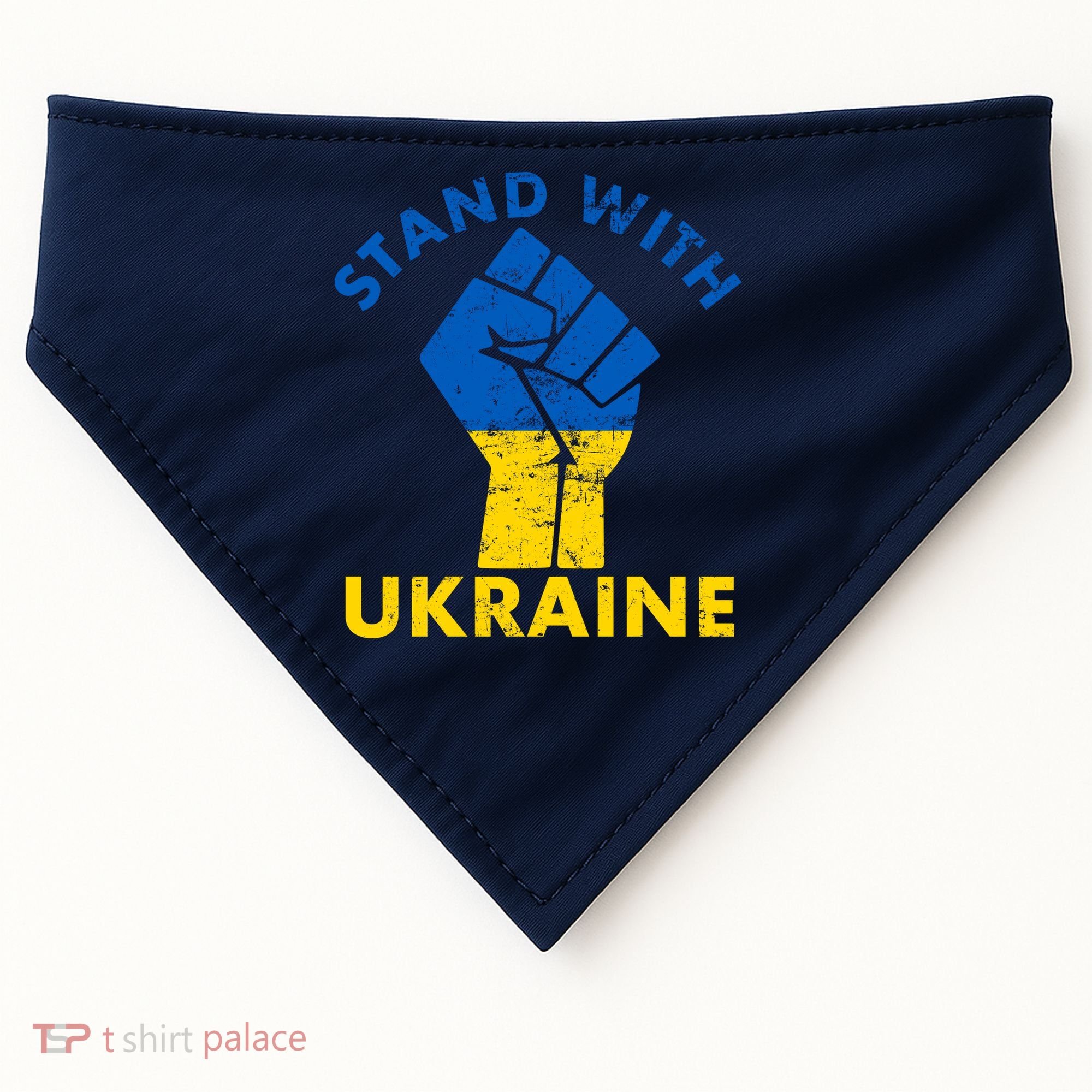 Stand With Ukraine Support Ukraine Free Ukraine USA-Made Doggie Bandana
