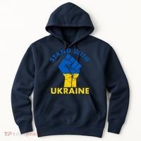 Stand With Ukraine Support Ukraine Free Ukraine Hoodie thumb 0