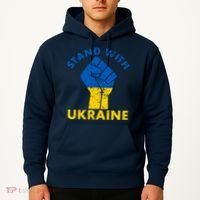 Stand With Ukraine Support Ukraine Free Ukraine Hoodie thumb 2
