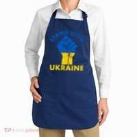 Stand With Ukraine Support Ukraine Free Ukraine Apron thumb 2