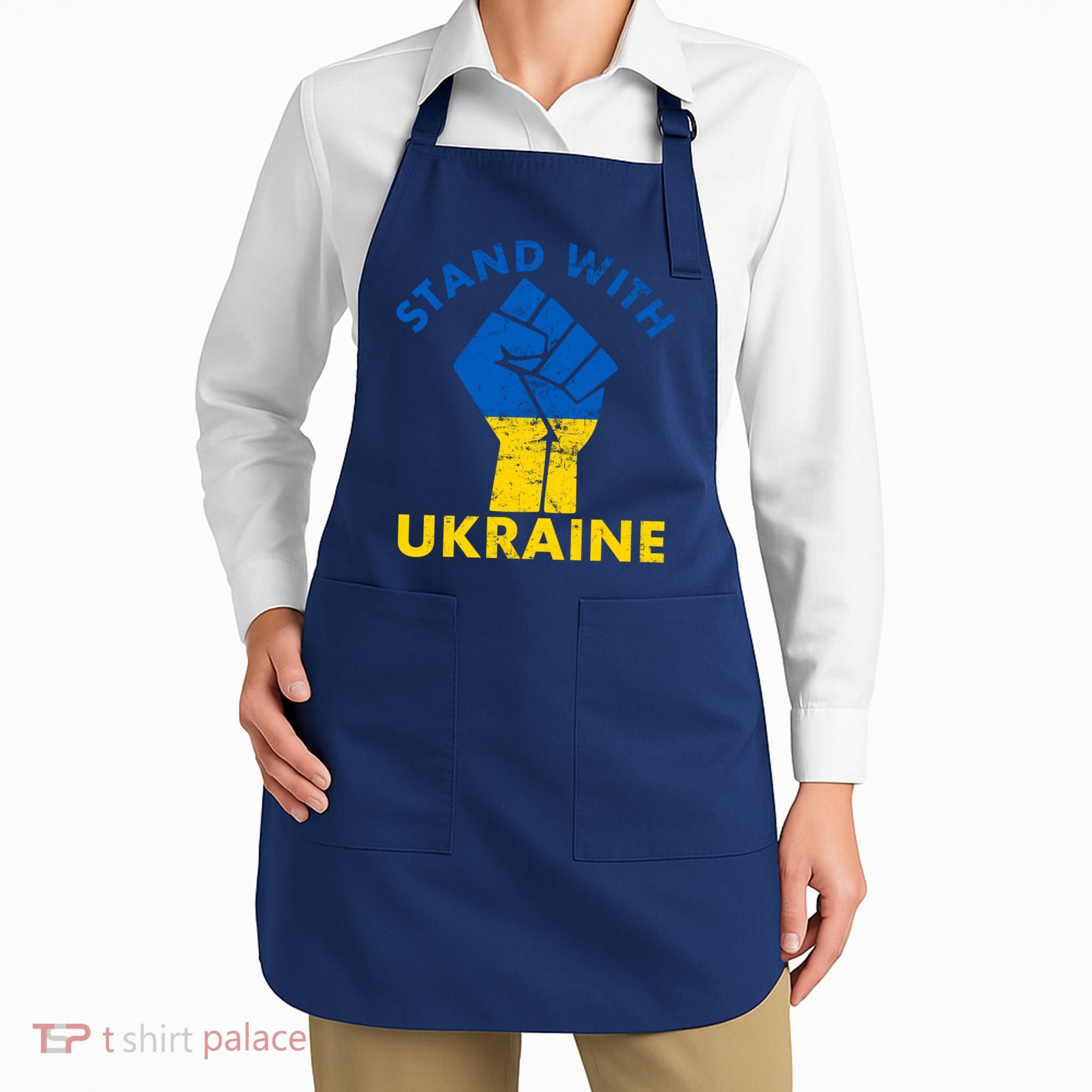 Stand With Ukraine Support Ukraine Free Ukraine Apron