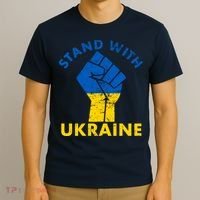 Stand With Ukraine Support Ukraine Free Ukraine T-Shirt thumb 3