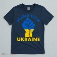 Stand With Ukraine Support Ukraine Free Ukraine T-Shirt thumb 5
