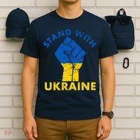 Stand With Ukraine Support Ukraine Free Ukraine T-Shirt thumb 6