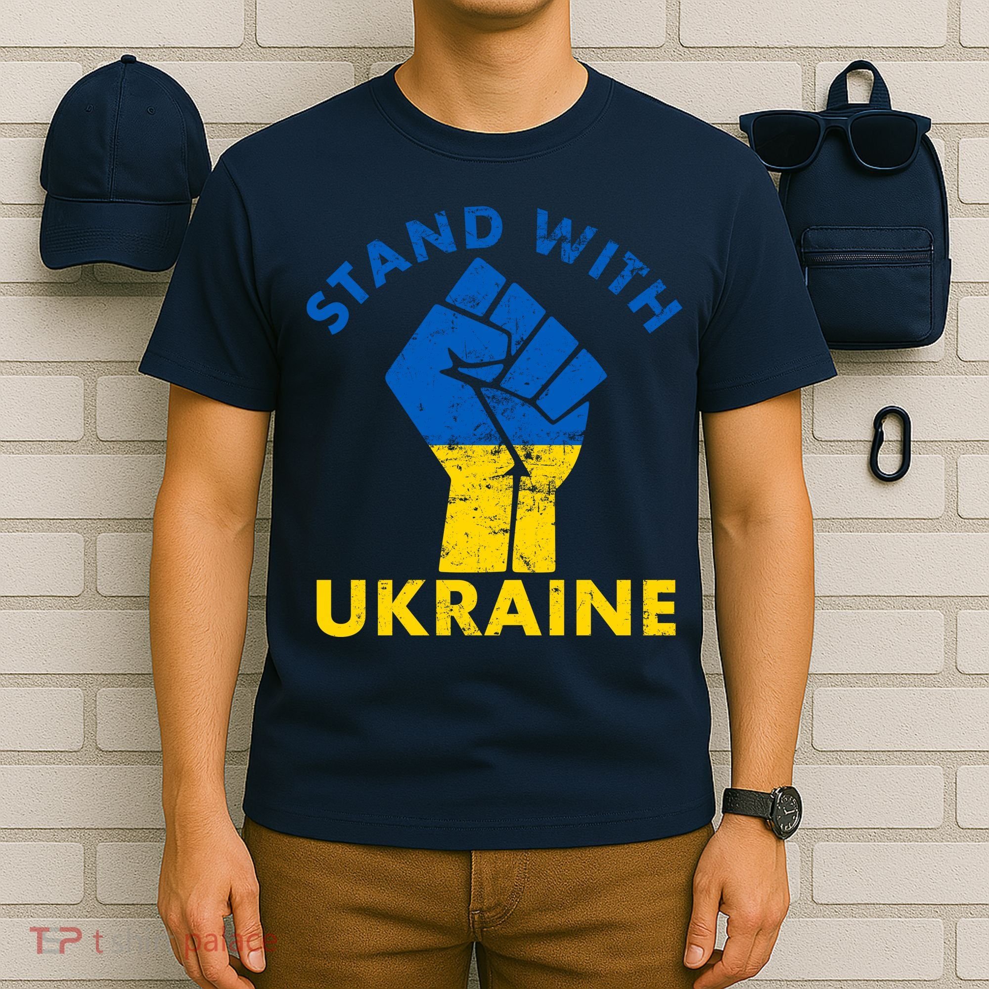 Stand With Ukraine Support Ukraine Free Ukraine T-Shirt