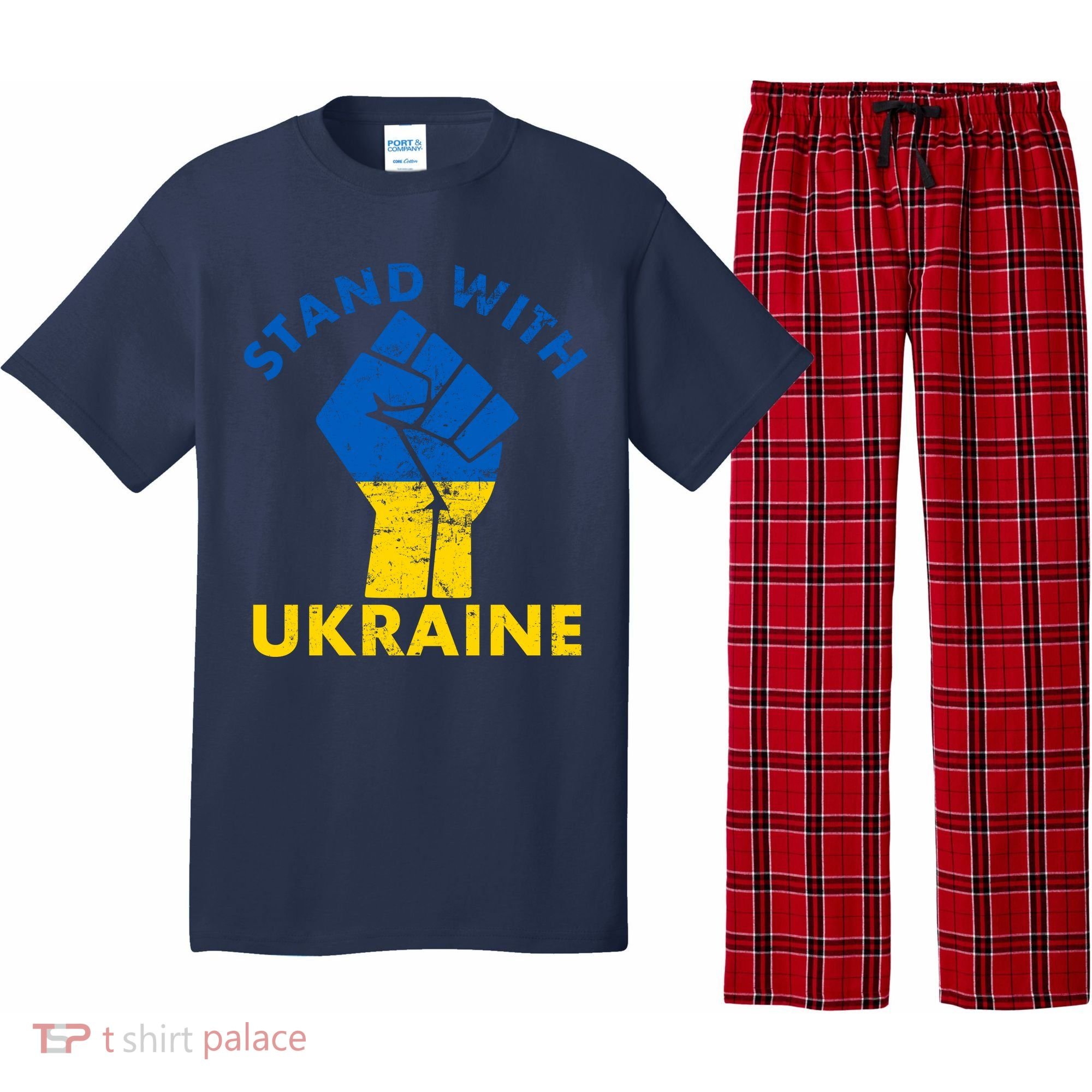 Stand With Ukraine Support Ukraine Free Ukraine Pajama Set