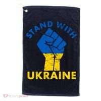 Stand With Ukraine Support Ukraine Free Ukraine Golf Towel thumb 0