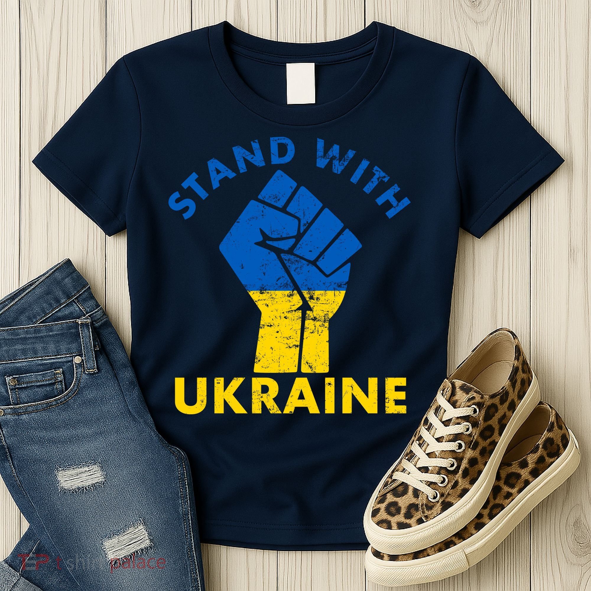 Stand With Ukraine Support Ukraine Free Ukraine Women's T-Shirt