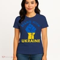 Stand With Ukraine Support Ukraine Free Ukraine Women's T-Shirt thumb 4