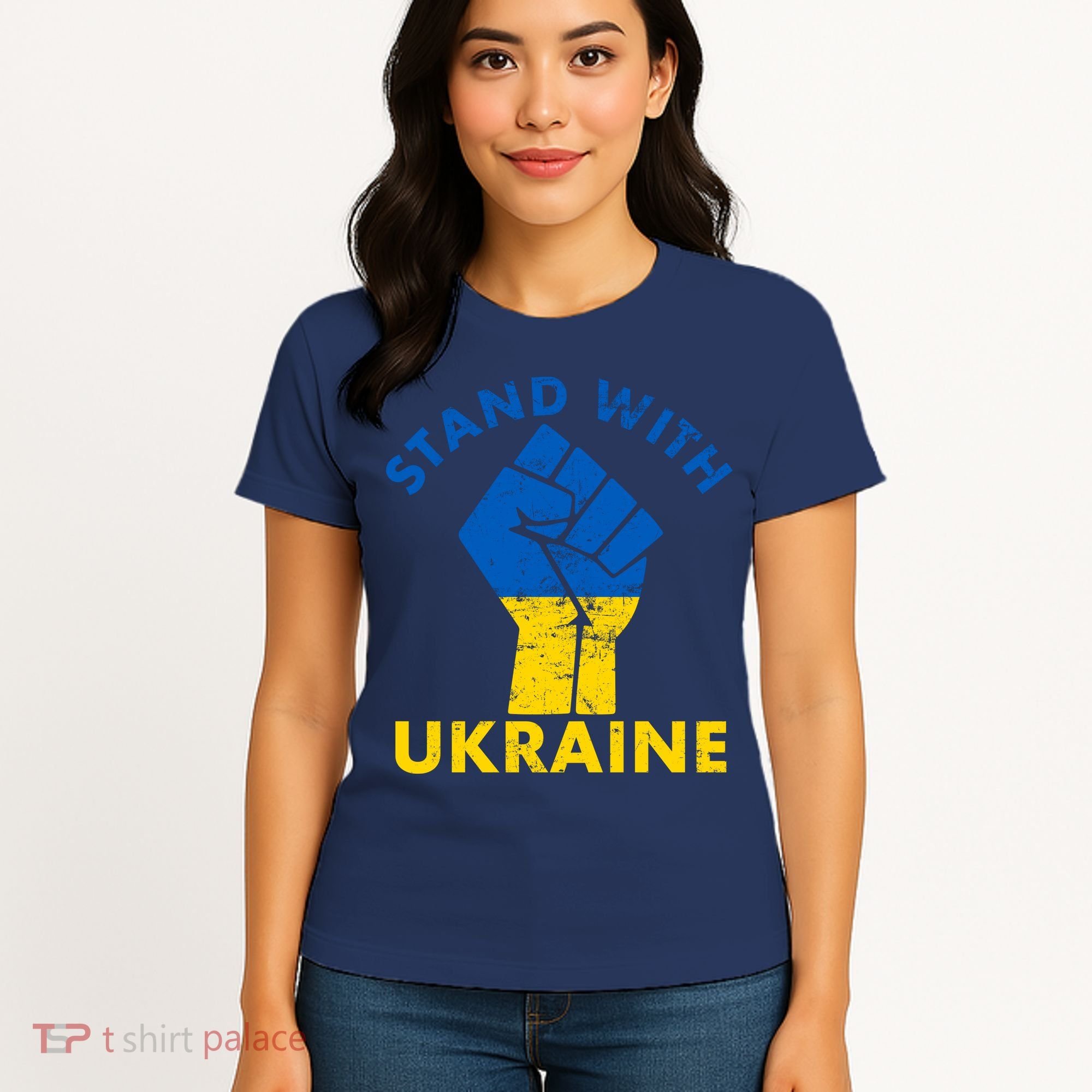 Stand With Ukraine Support Ukraine Free Ukraine Women's T-Shirt