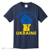 Stand With Ukraine Support Ukraine Free Ukraine Kids T-Shirt thumb 0