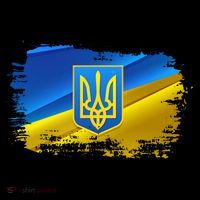 Stand With Ukraine Distressed Coat Of Arms Crest Flag Coffee Mug thumb 5