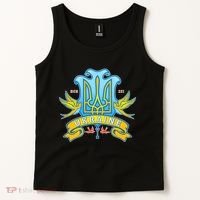 Stand With Ukraine Coat Of Arms Crest Peace Doves Tank Top thumb 2