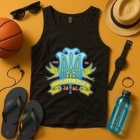 Stand With Ukraine Coat Of Arms Crest Peace Doves Tank Top thumb 4