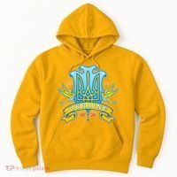 Stand With Ukraine Coat Of Arms Crest Peace Doves Hoodie thumb 0