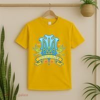 Stand With Ukraine Coat Of Arms Crest Peace Doves T-Shirt thumb 2
